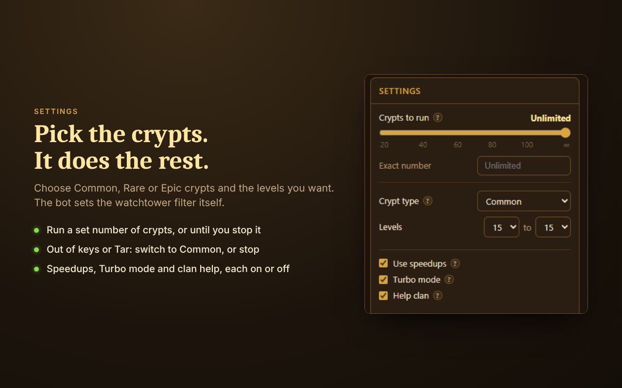 Total Battle Crypt Bot for Chrome | TB Crypt Auto-Explorer